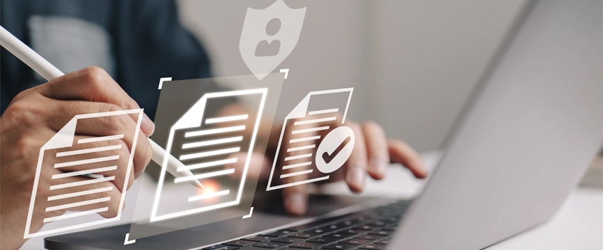 Veri koruma ve gizlilik politikası ile ilgili bilgilendirme görseli.