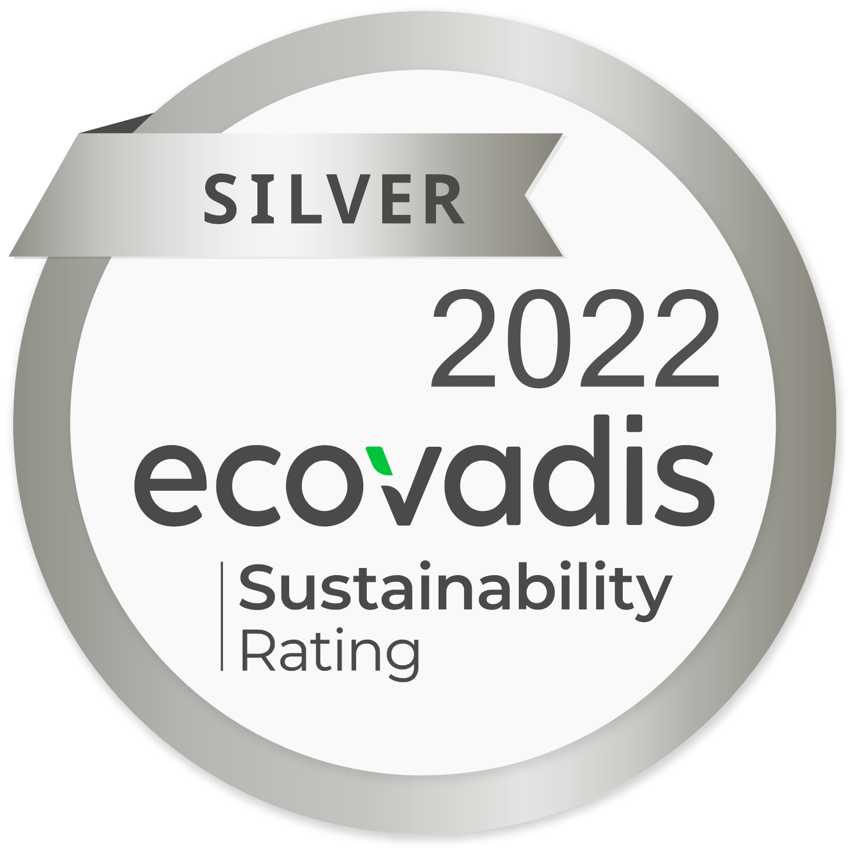 EcoVadis Gold Medal rating certification logo.
