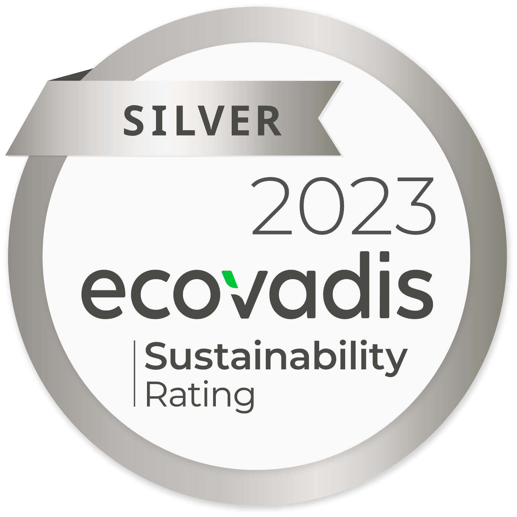 EcoVadis Gold Medal rating certification logo.